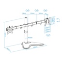 Infortisa Image 2 - Tooq Soporte mesa DB1702TN-B 2 brazos 17-32"