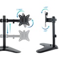 Infortisa Image 3 - Tooq Soporte mesa DB1702TN-B 2 brazos 17-32"