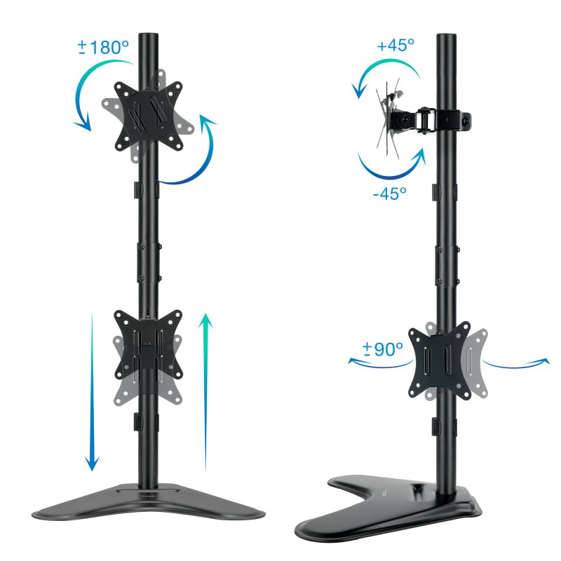 Infortisa Image 3 - Tooq Soporte mesa DB1703TNV-B  2 brazos Vertical