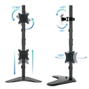 Infortisa Image 3 - Tooq Soporte mesa DB1703TNV-B  2 brazos Vertical