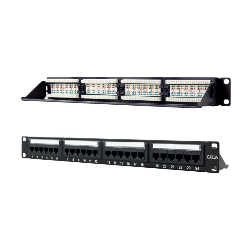 Infortisa Image 3 - Nanocable Panel Parcheo 24P CAT.6A UTP 19"1U Dual