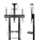 Infortisa Image 1 - Tooq FS20400HM-B Soporte suelo 60"-100" regulable
