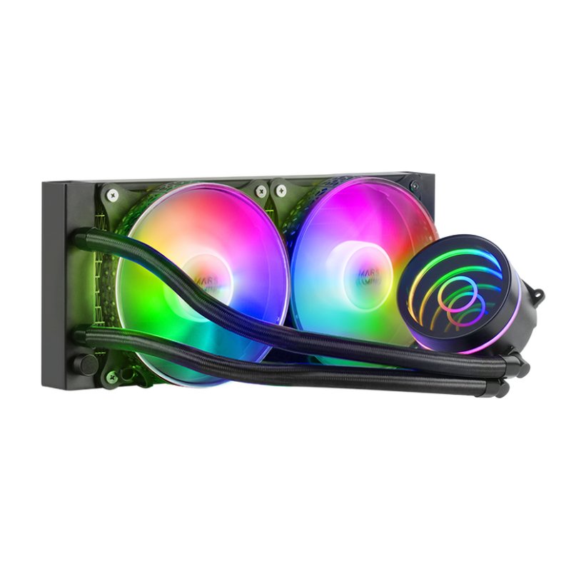 Infortisa Image 1 - MARS GAMING Refrigeracion  ML-ONE240 2X12CM Black