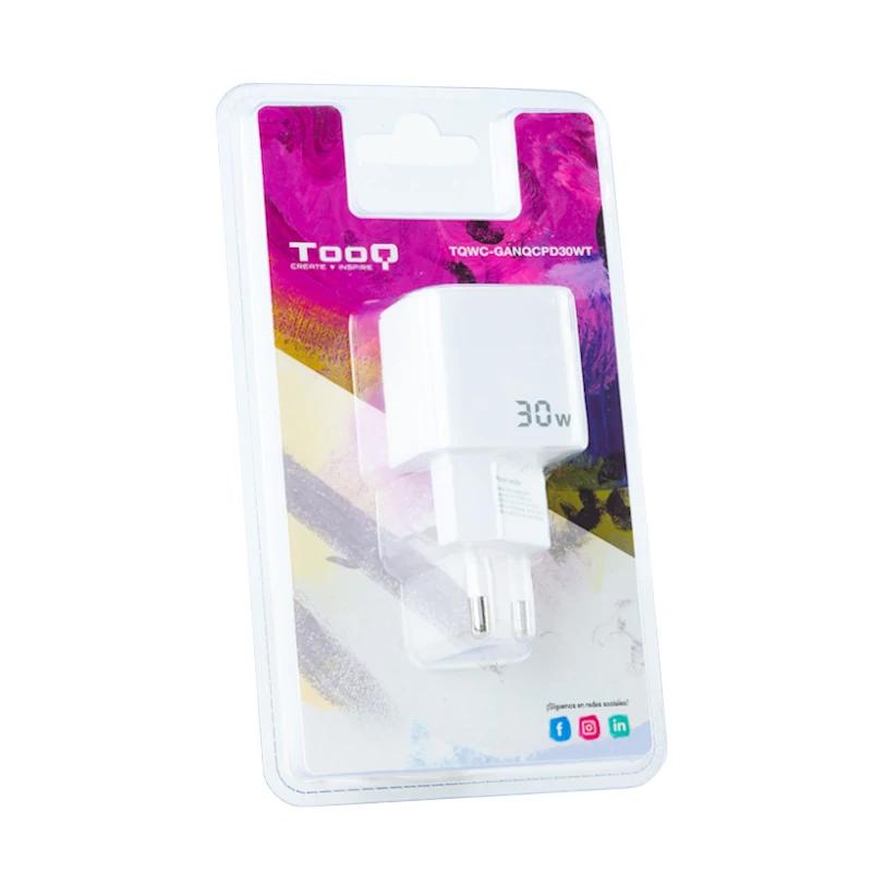 Infortisa Image 1 - TOOQ Cargador pared GAN USB-C/USB-A 30W