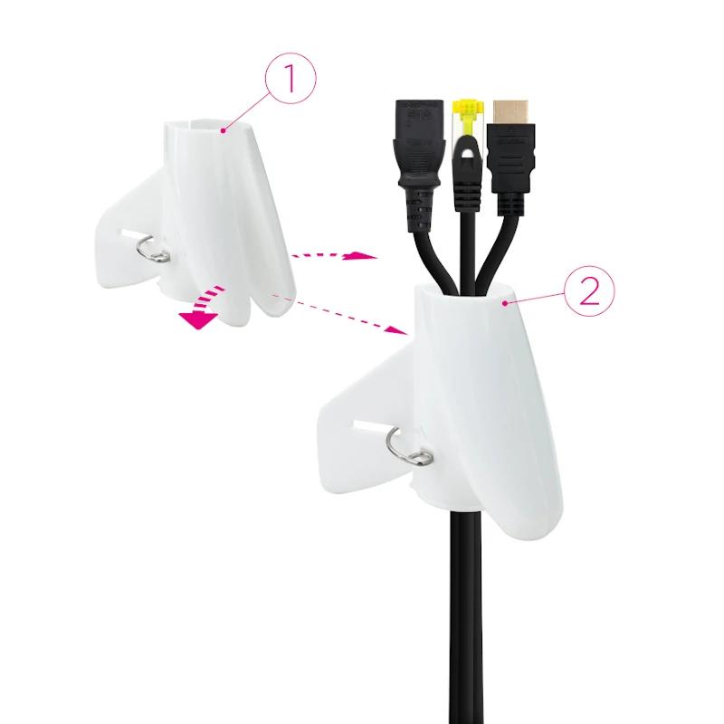 Infortisa Image 3 - Nanocable Organizador cables flex. 25mm 1 M Blanco