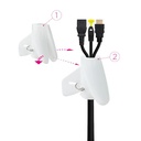Infortisa Image 3 - Nanocable Organizador cables flex. 25mm 1 M Blanco