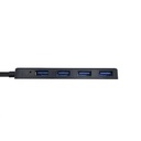 Infortisa Image 2 - Aisens Hub USB 3.0 tipo A/M-4xtipo A/H negro 30cm