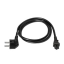 Infortisa Image 1 - Aisens Alimentación Trébol CEE7/M-C5/H negro 1.5m