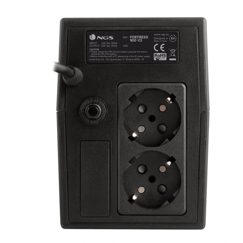 Infortisa Image 3 - NGS Sai FORTRESS 900V3, UPS 360W - AVR 2 SHUCKO