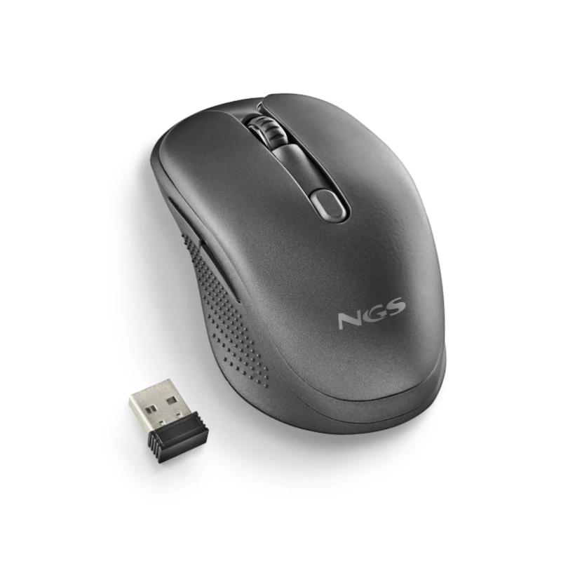 Infortisa Image 2 - NGS Raton Inalambrico Recargable Silencioso Negro