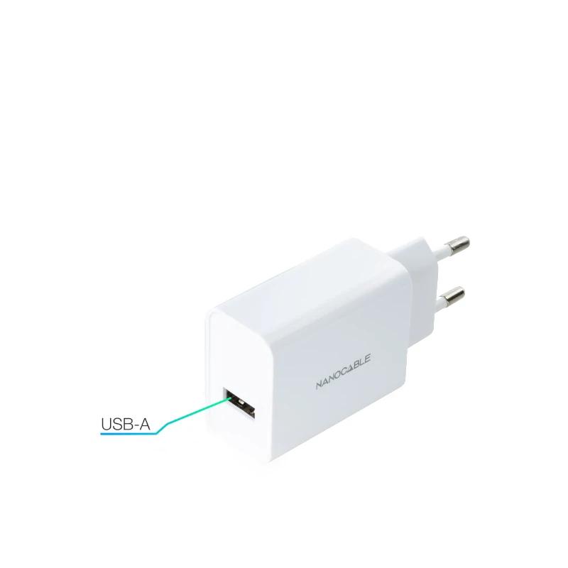 Infortisa Image 1 - Nanocable Cargador 1 x USB 5V-2.1A Blanco
