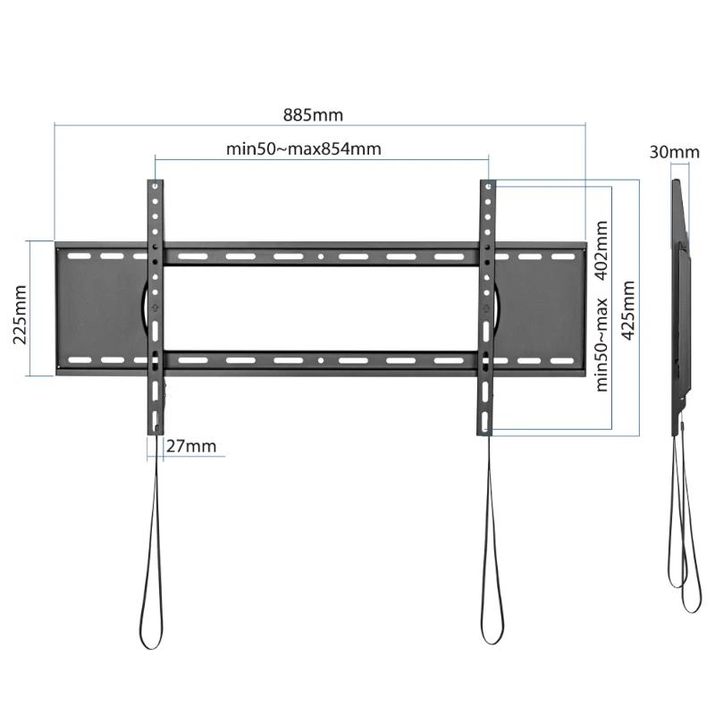 Infortisa Image 1 - iggual SPTV86 Soporte TV pared Fijo 43"-90" 80kg