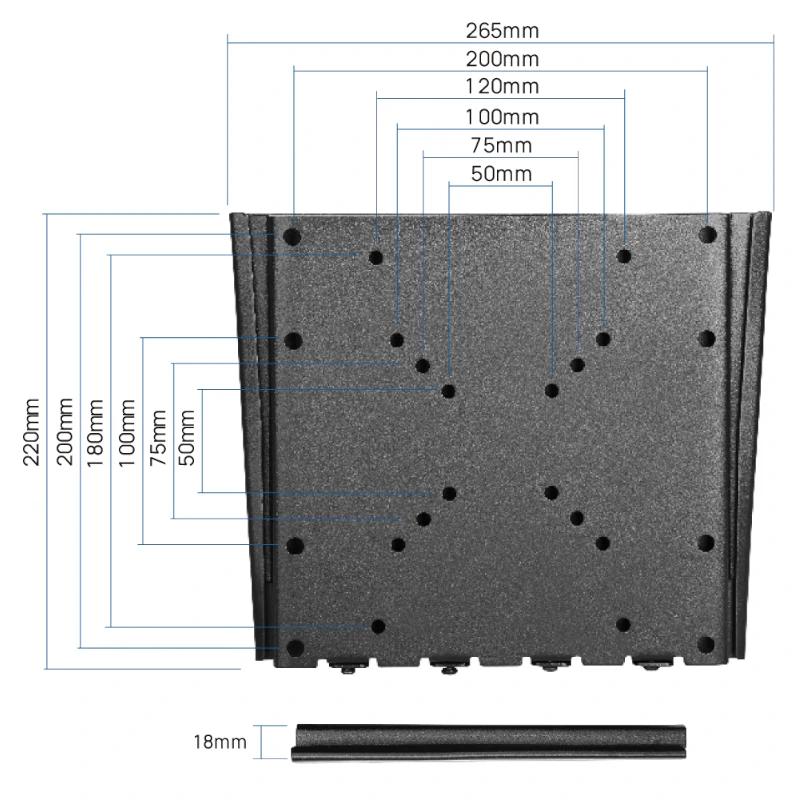 Infortisa Image 1 - iggual SPTV01 Soporte TV pared Fijo 10"-42" 30 kg