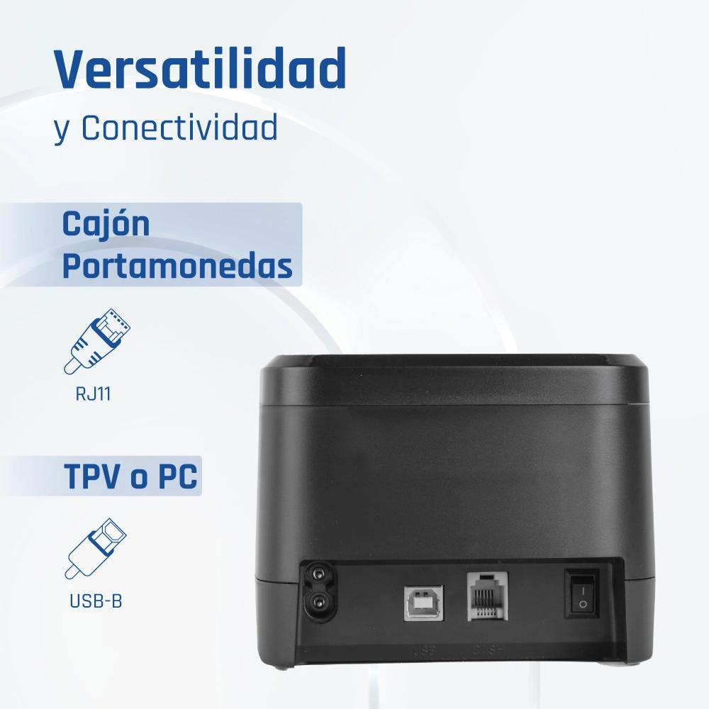Infortisa Image 2 - iggual Impresora térmica tickets TP EASY 58 USB+RJ