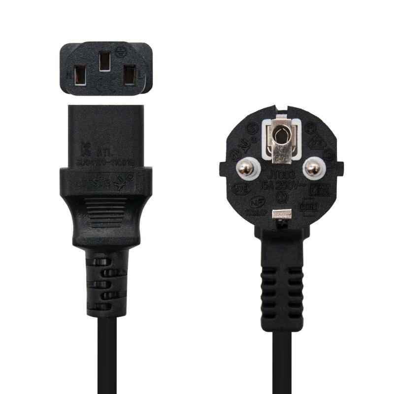 Infortisa Image 1 - Nanocable Cable Alimentación CPU CEE7-M-C13-H 2M