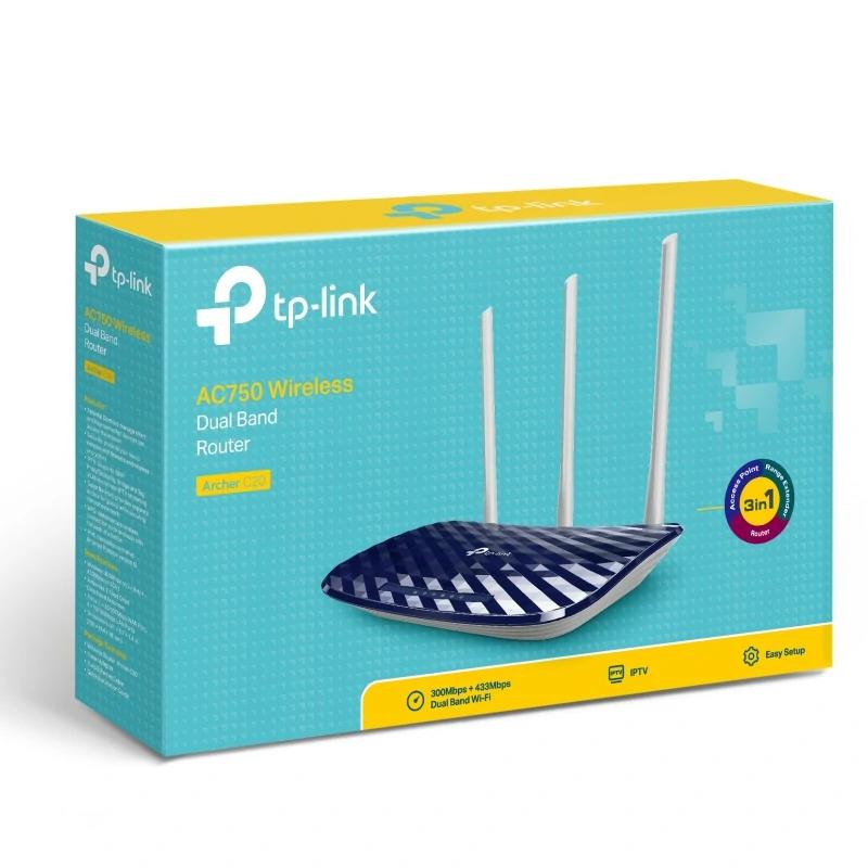 Infortisa Image 1 - TP-Link Archer C20 Router WiFi AC750 1xWAN 4xLAN