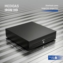 Infortisa Image 4 - iggual Cajón portamonedas IRON-HD 41cm 5+8 negro