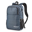 Infortisa Image 1 - MONRAY Mochila  SACKSCHARTER 15,6" Azul jaspeado
