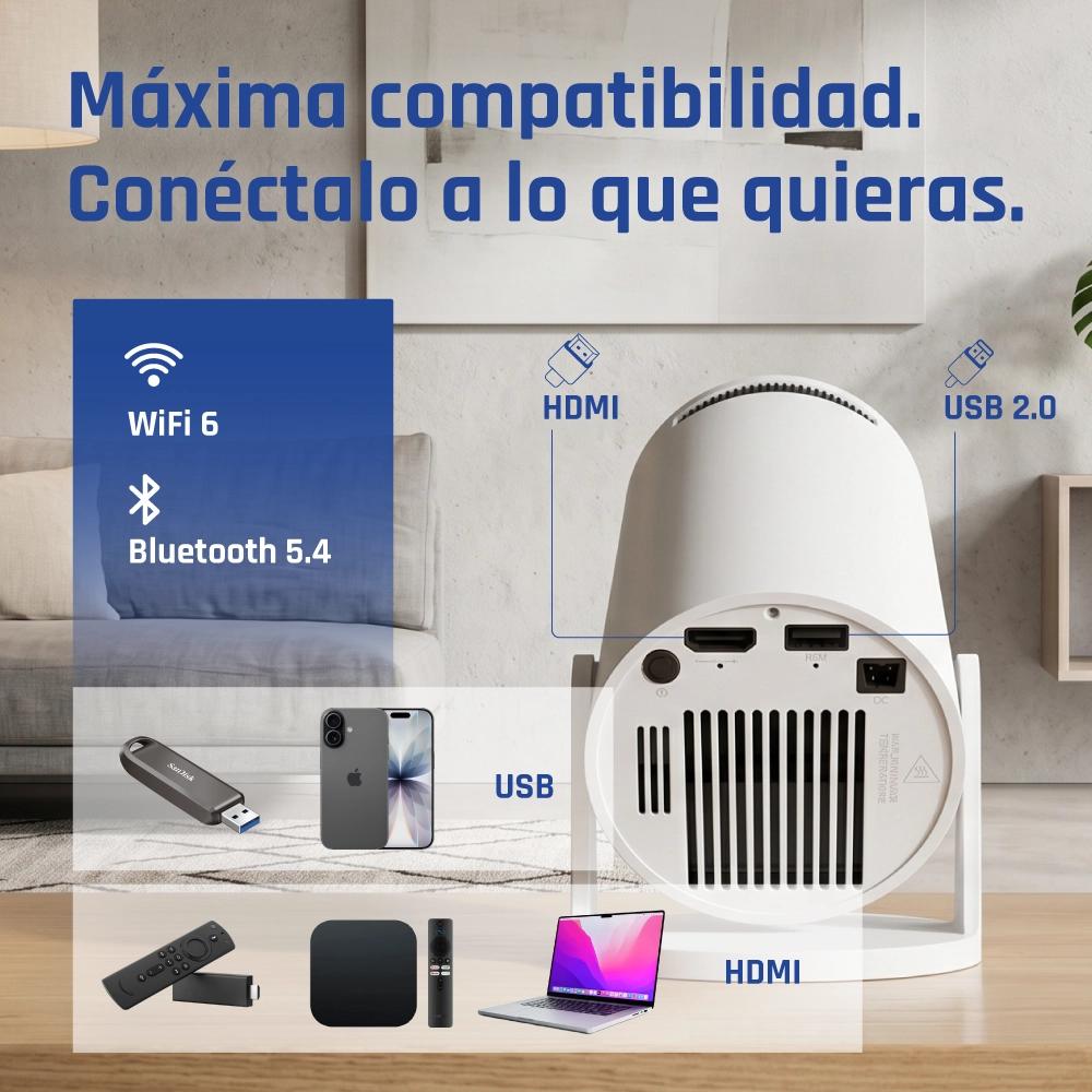 Infortisa Image 6 - iggual Mini proyector MP720p HDMI WiFi BT Android