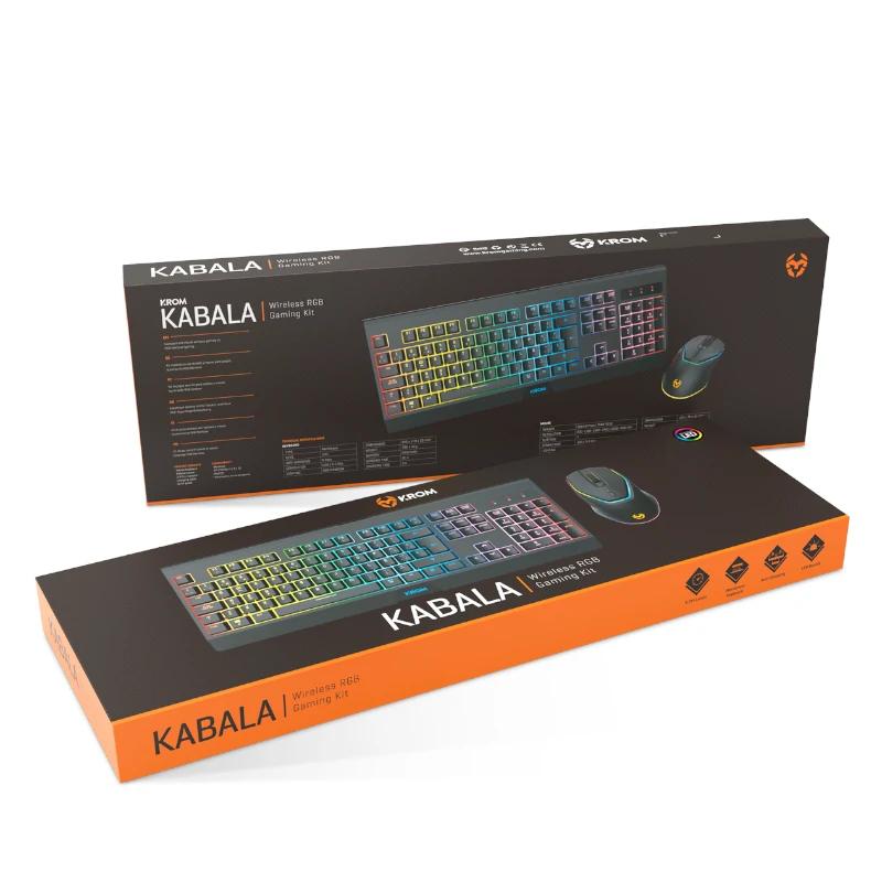 Infortisa Image 3 - KROM KABALA  | Kit Teclado y Ratón Wireless RGB SP