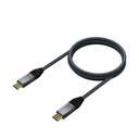 Infortisa Image 1 - Aisens Cable Usb 3.2 Gen2X2 8K C/M-C/M Gris 1.5M