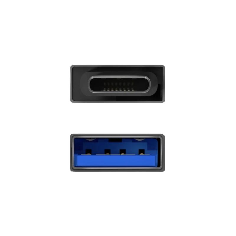 Infortisa Image 2 - Aisens Mini Adaptador USB 3.2 Gen1 3A CM-AH Gris