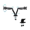 Infortisa Image 2 - Tooq DB5132TNR-B Soporte mesa 2 brazos 17"-32"