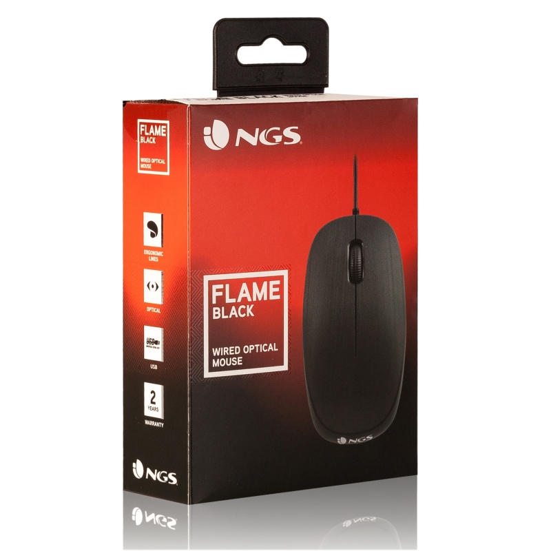 Infortisa Image 3 - NGS Raton óptico Flame 1000 Dpi Negro