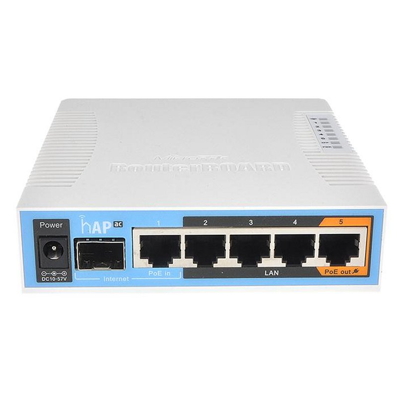 Infortisa Image 1 - MikroTik RB962UiGS-5HacT2HnT hAP AC 5xGB 1xSFP 5GH