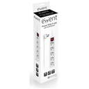 Infortisa Image 1 - EWENT EW3916  Regleta 5 Tomas / 1 interruptor 1.5m