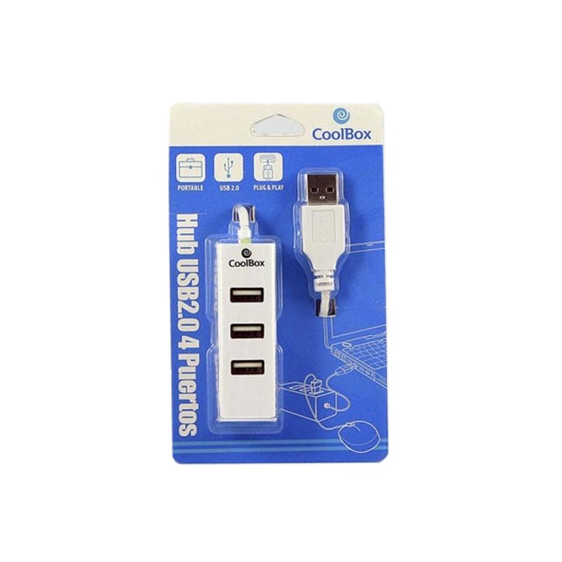 Infortisa Image 1 - CoolBox HUB externo 4 PTOS USB 2.0
