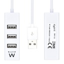 Infortisa Image 2 - EWENT EW1122 MINI-HUB USB 4 PUERTOS BLANCO