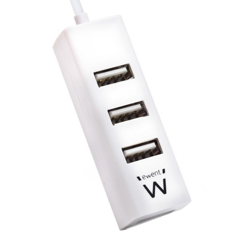 Infortisa Image 3 - EWENT EW1122 MINI-HUB USB 4 PUERTOS BLANCO