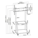 Infortisa Image 1 - Tooq FS20100M-B Soporte suelo Pantalla 37-100" neg