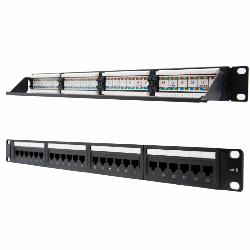 Infortisa Image 1 - Nanocable Panel Parcheo 24P CAT.6 UTP 19"1U Dual