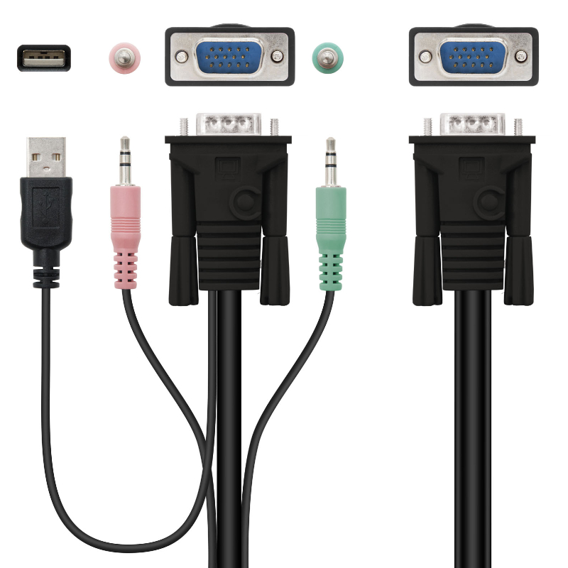 Infortisa Image 1 - Nanocable KVM Switch VGA USB 1u-2PC+Cable
