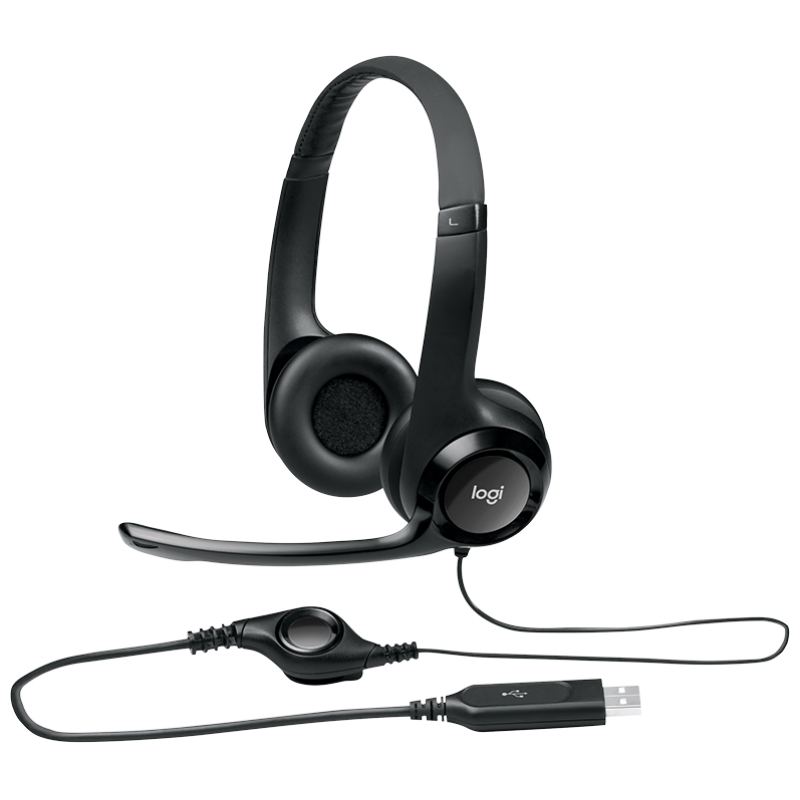 Infortisa Image 3 - Logitech Auricular+Mic H390 USB Negro