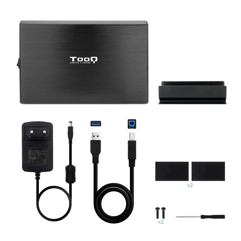 Infortisa Image 3 - TooQ TQE-3531B Caja HDD 3.5" USB 3.1Gen1 Negra