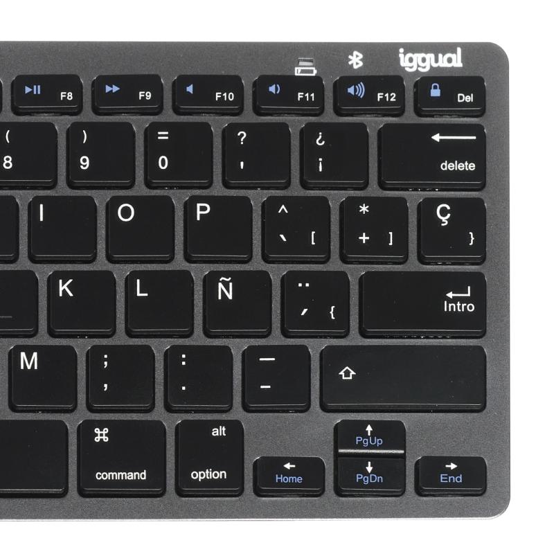 Infortisa Image 3 - iggual Teclado Bluetooth Slim TKL-BT negro 2 canal