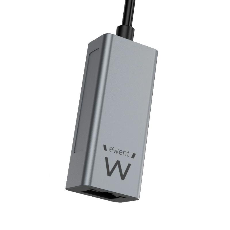 Infortisa Image 2 - EWENT ADAPTADOR DE RED GIGABIT USB-C ALUMINIO