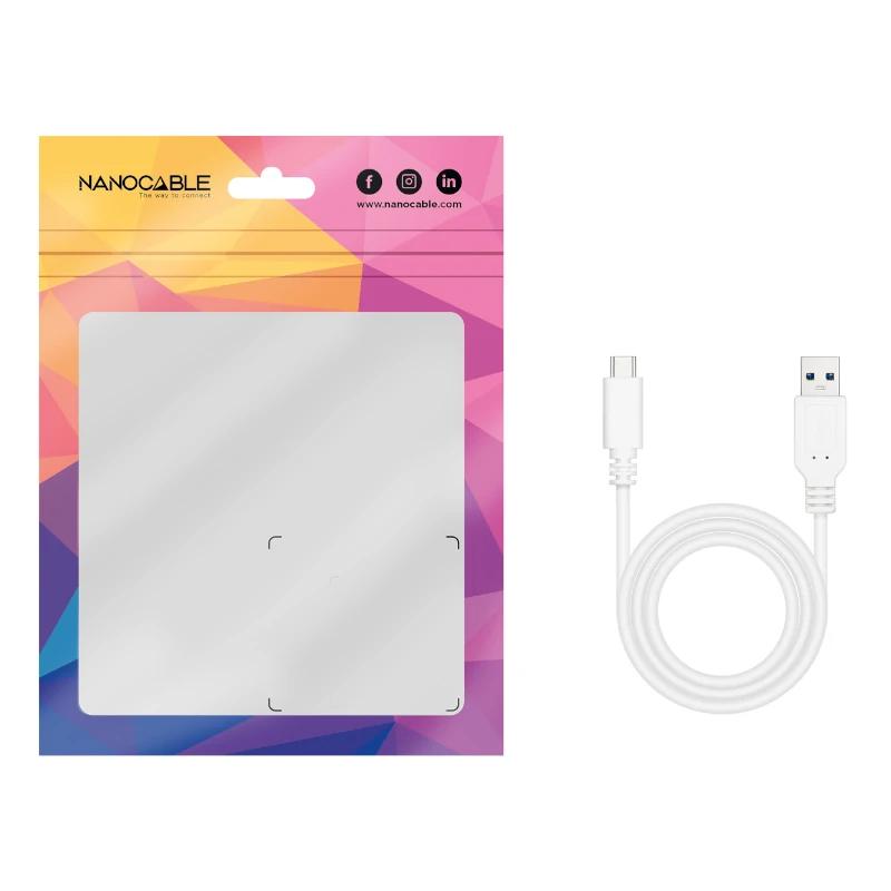 Infortisa Image 3 - Nanocable Cable USB 3.1 Gen2 USB-C/A 1 M Blanco