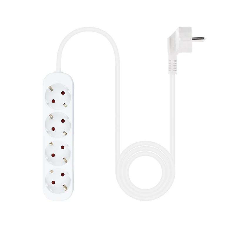 Infortisa Image 1 - Nanocable Regleta de Enchufes 4 Tomas 1.4 m Blanco