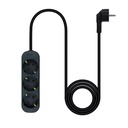 Infortisa Image 1 - Nanocable Regleta de Enchufes 4 Tomas 1.4 m Negro
