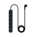 Infortisa Image 2 - Nanocable Regleta de Enchufes 6 Tomas 1.4 m Negro