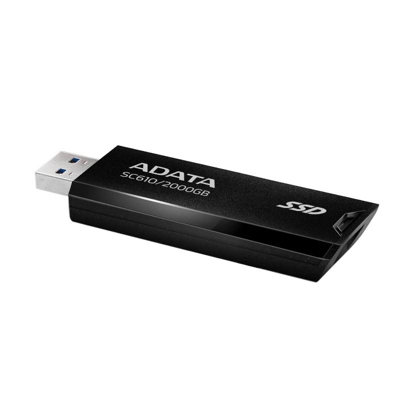 Infortisa Image 1 - ADATA SC610 SSD Externo 2TB USB 3.2 Gen2 Negro