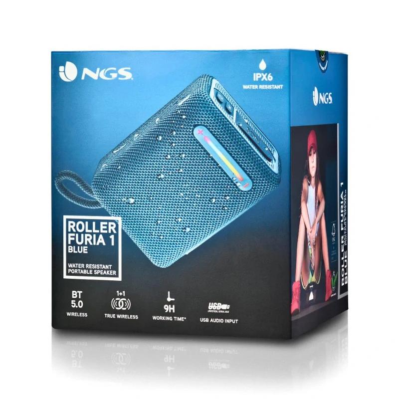 Infortisa Image 2 - NGS Altavoz Rollerfuria1 BT RGB IPX6 Azul 15W