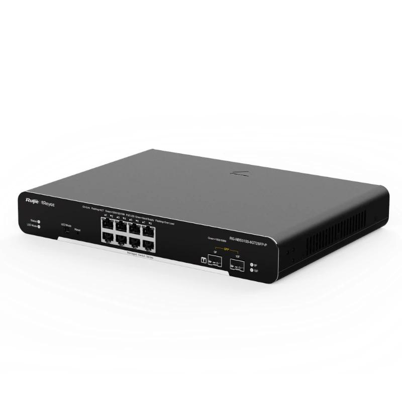 Infortisa Image 2 - Reyee Switch L2 8xGb PoE+ 2xSFP Slots Rack