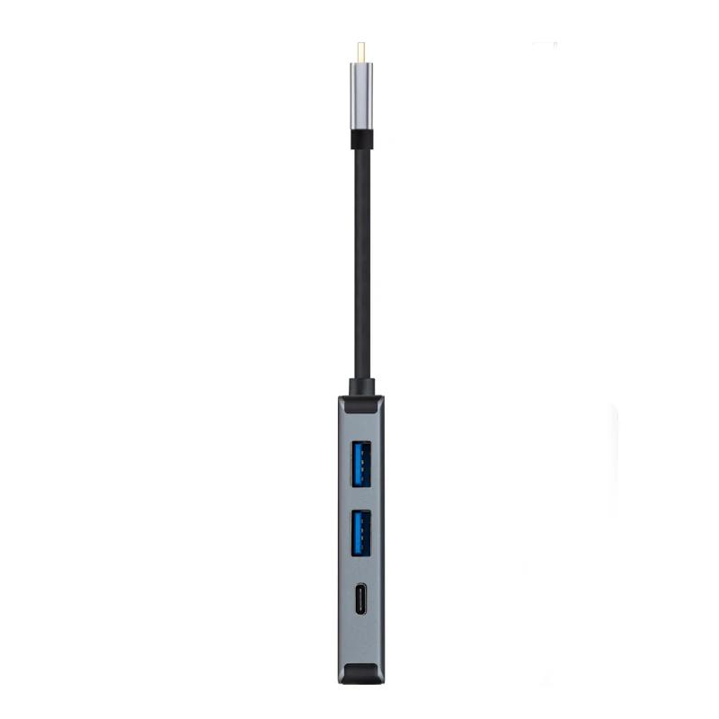Infortisa Image 3 - Nanocable Hub USB-C 3xUSB3.0+USB-C+USB-C PD 15cm