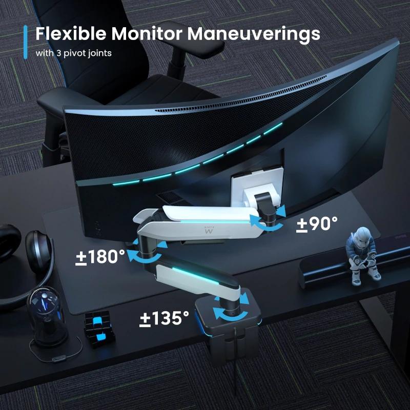 Infortisa Image 4 - EWENT EW1509 Soporte monitor 0-49" con luces RGB