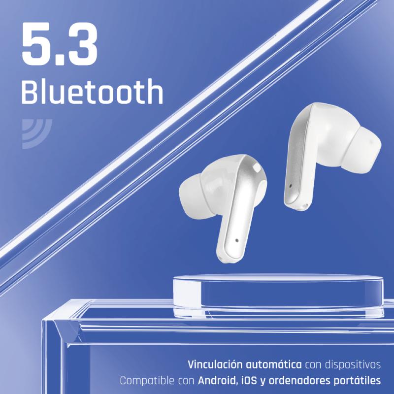 Infortisa Image 1 - iggual Auriculares inalámbricos TWS Bluetooth blan